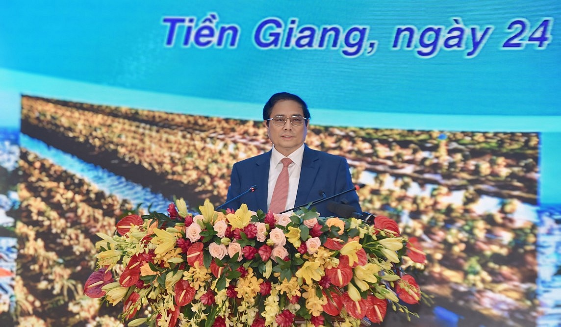 Thủ tướng Chính phủ Phạm Minh Chính, phát biểu chỉ đạo tại hội nghị (Ảnh: Báo Công Thương)