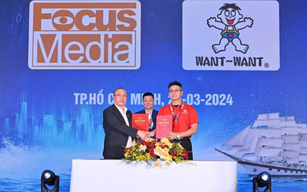 Want Want ký kết hợp tác chiến lược với tập đoàn quảng cáo thang máy Focus Media