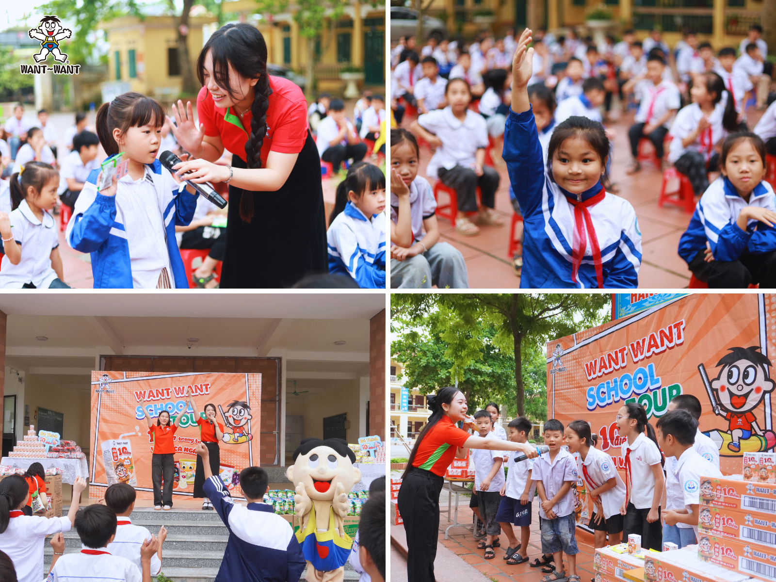 Want Want School tour - hành trình trao yêu thương đến các bạn nhỏ