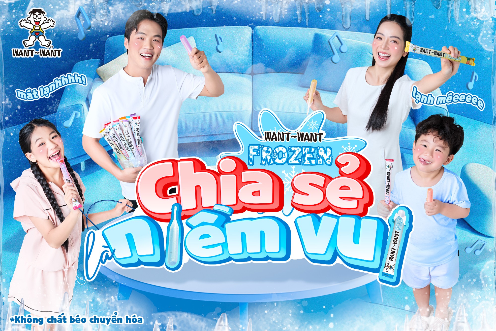Kem Ống Want Want Frozen – Giải Nhiệt Mùa Hè, Gắn Kết Mọi Thành Viên Trong Gia Đình