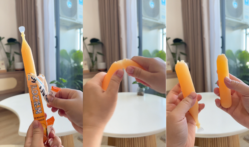Kem ống Want Want Frozen - dễ dàng bẻ đôi thưởng thức hoặc sẻ chia
