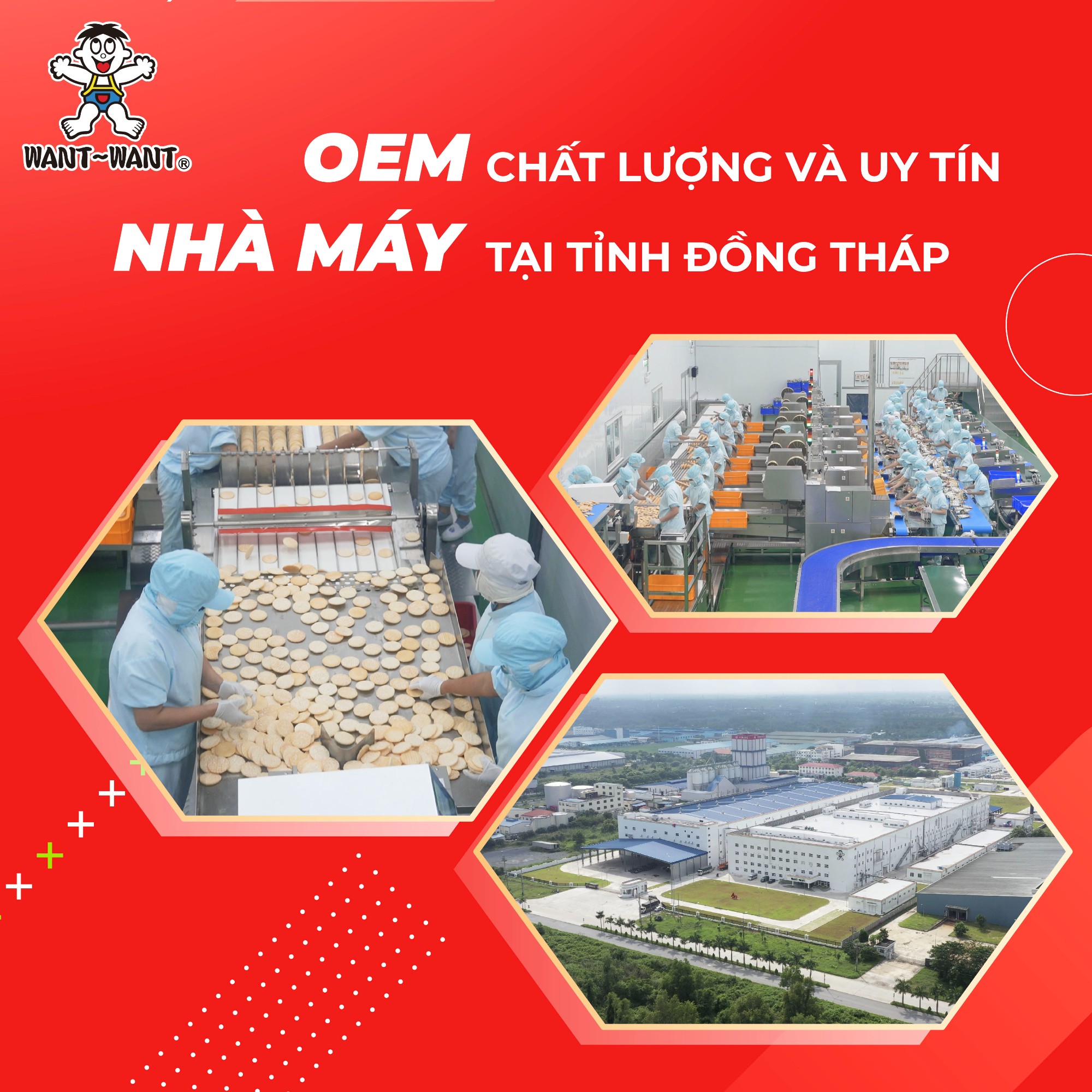 Want Want tự hào đáp ứng nhu cầu của đa dạng khách hàng trong và ngoài nước