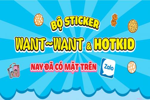 Tải ngay bộ Sticker Zalo đáng yêu Want Want Hotkid
