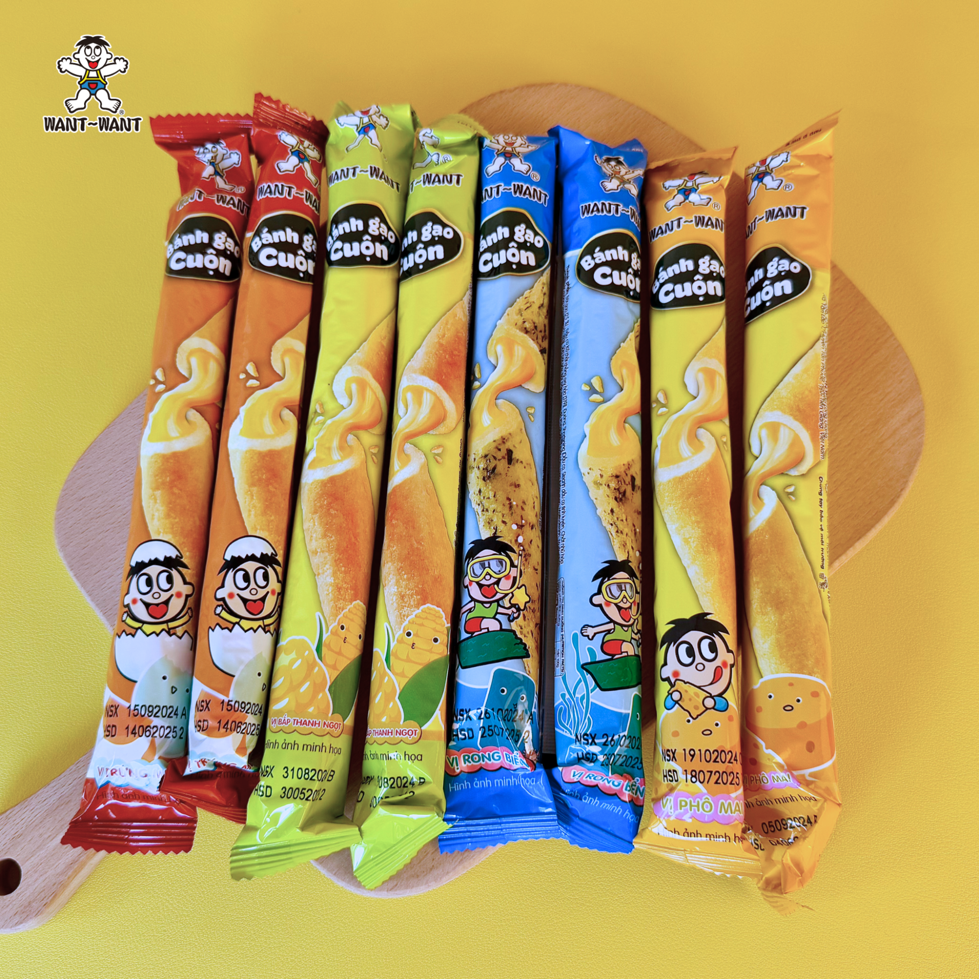 BÁNH GẠO CUỘN WANT WANT