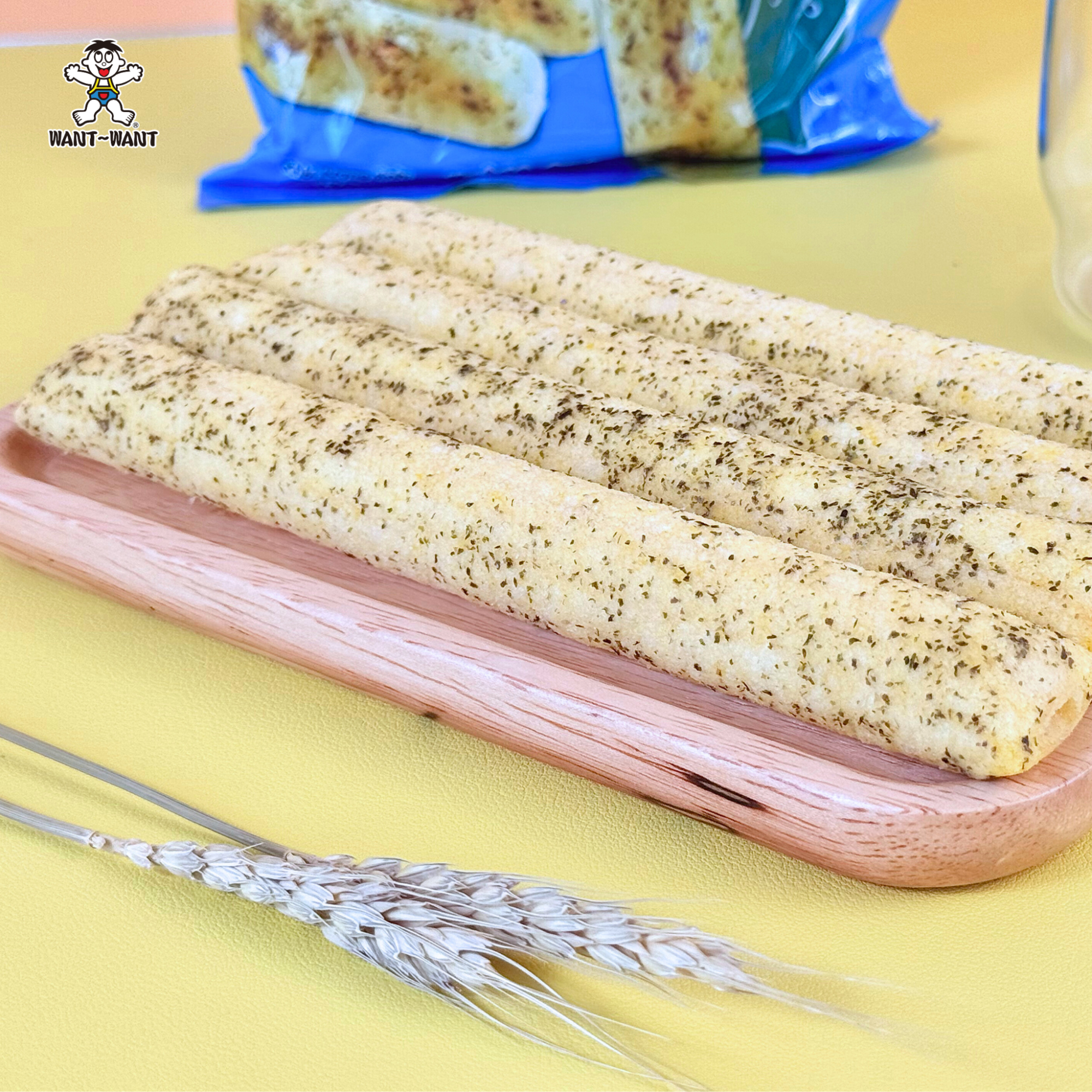 Bánh gạo cuộn Want Want vị rong biển mặn mà