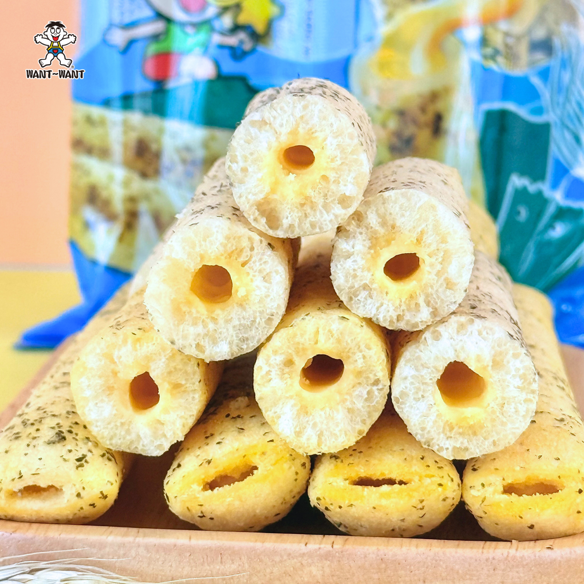 Bánh gạo cuộn Want Want vị rong biển mặn mà