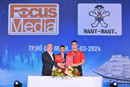 Want Want Việt Nam ký hợp tác chiến lược với tập đoàn Focus Media