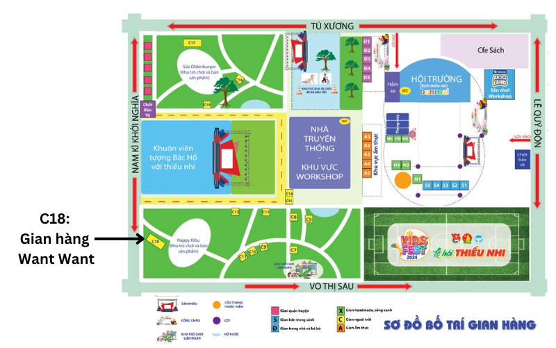 Want Want có mặt tại gian hàng số 18 - Lễ hội Thiếu nhi Kid Fest 2024