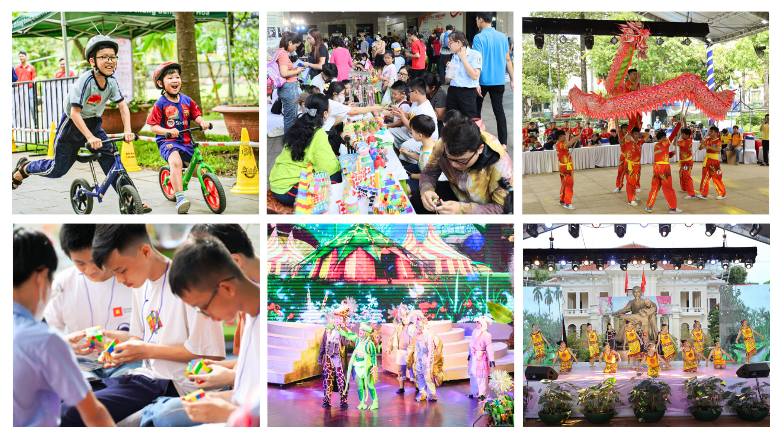 Lễ hội thiếu nhi Kids Fest 2024 mang đến nhiều trải nghiệm vui chơi cho các bạn nhỏ