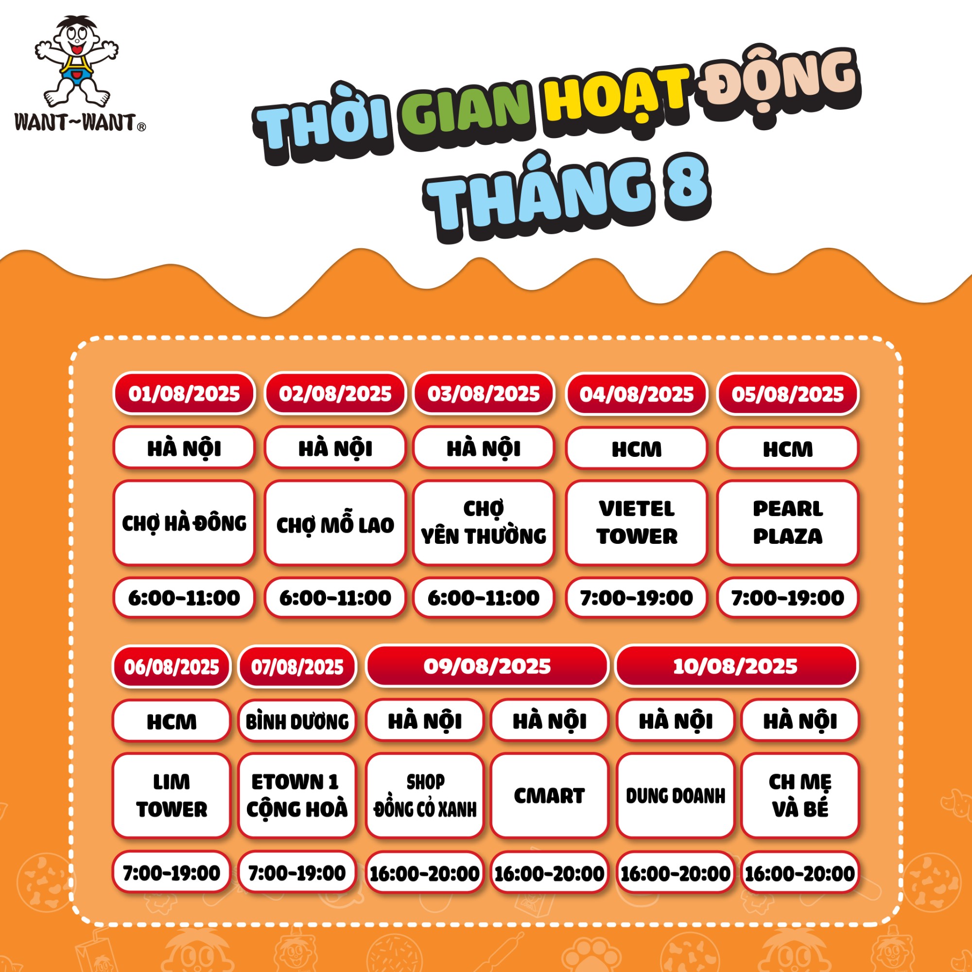 Sự kiện ra mắt Hồng Trà Sữa 10 Điểm tháng 8
