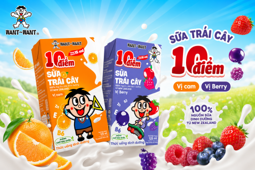 SỮA TRÁI CÂY 10 ĐIỂM 125ML – THƠM NGON, DINH DƯỠNG VÀ ĐỒNG HÀNH CÙNG HÀNH TRÌNH HỌC TẬP CỦA TRẺ