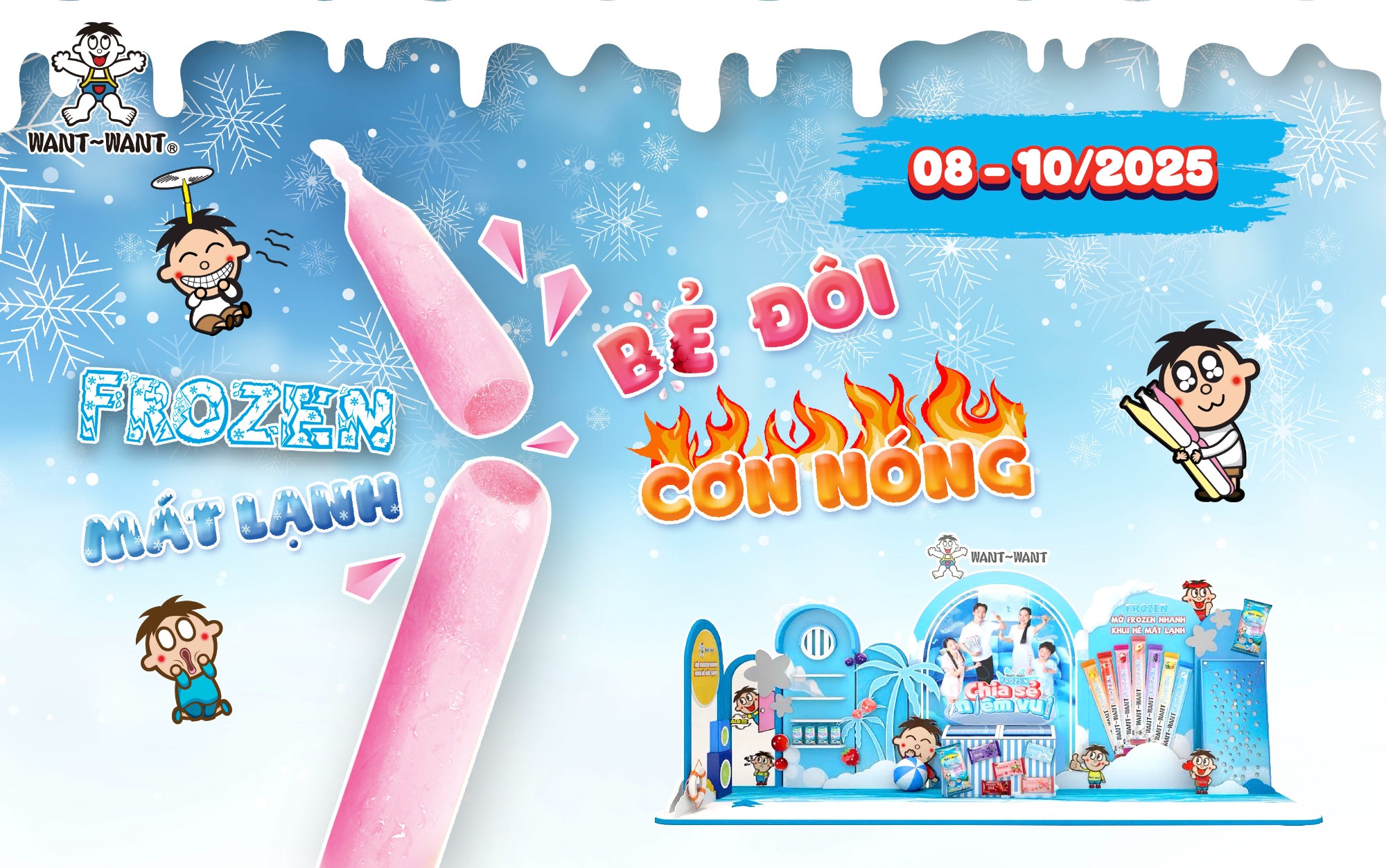 Sự kiện trải nghiệm kem Want Want Frozen hoàn toàn miễn phí toàn quốc