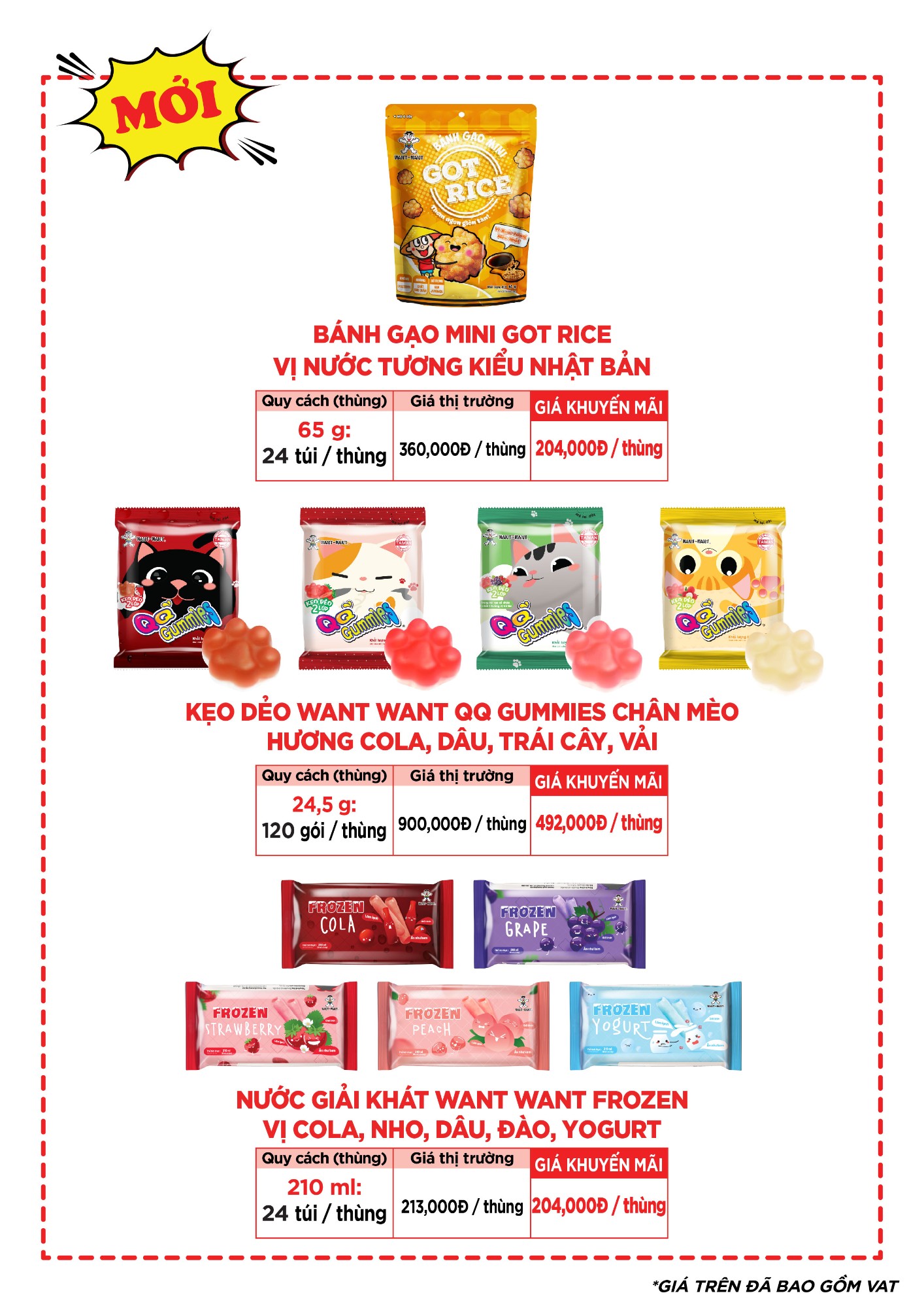  Chương trình ưu đãi đặc biệt Want Want dành cho kênh MT 2/9 (Giản thể)