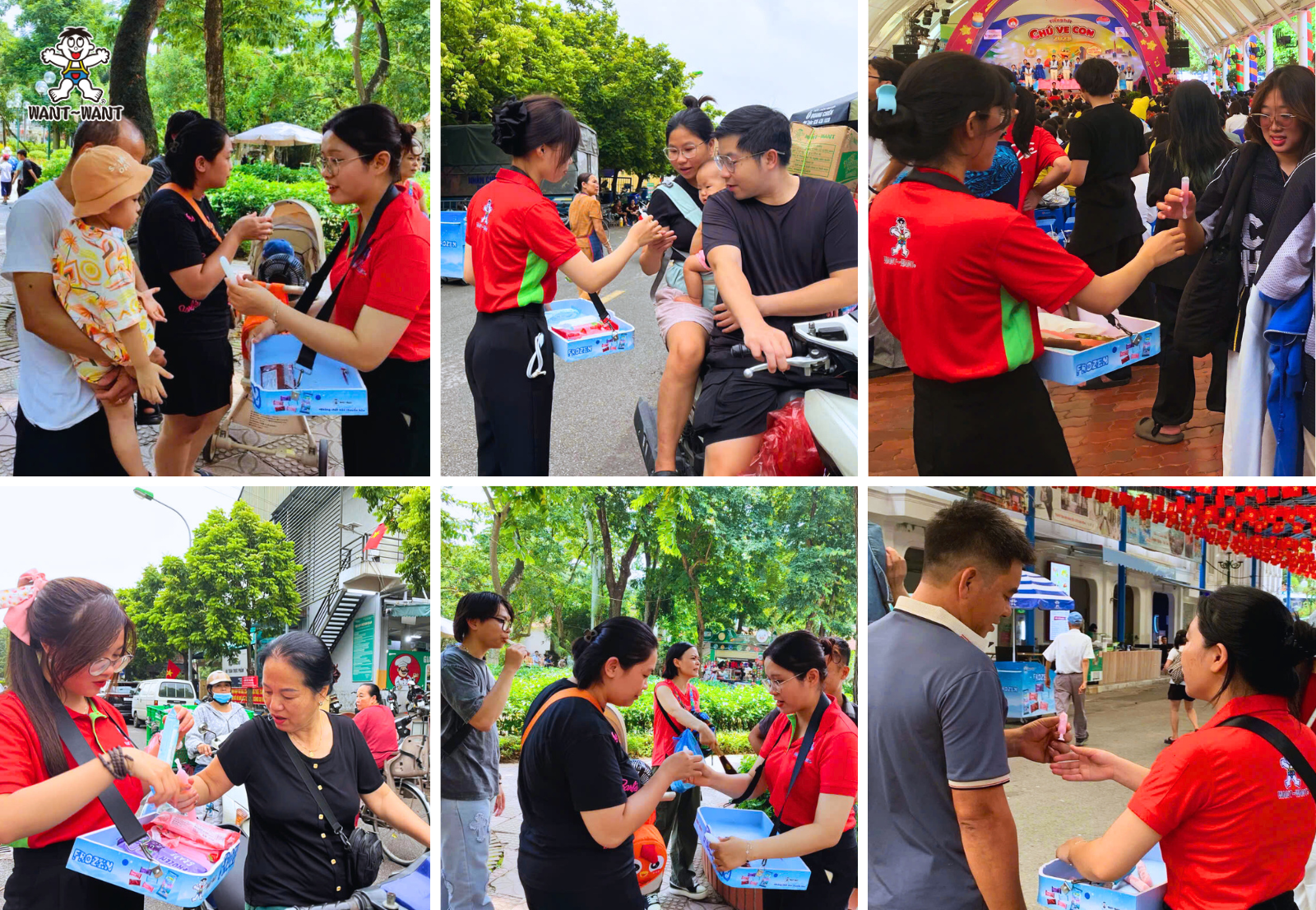 Thousands of Frozen ice cream tubes were handed directly to participants, bringing simple yet refreshing joy.