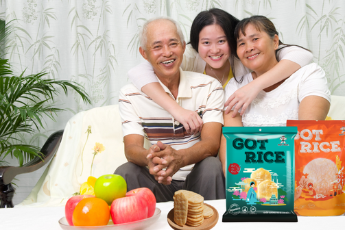 Bánh gạo Want Want Got Rice món bánh ăn vặt ngon mùa Vu Lan Rằm Tháng Bảy
