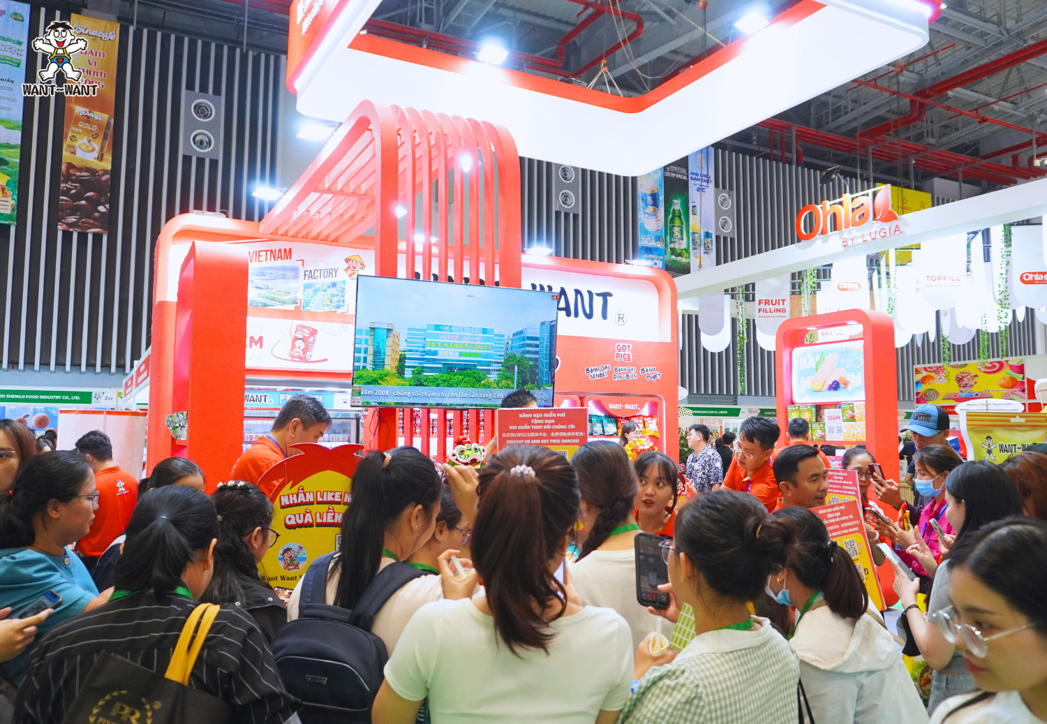 Over 10,000 visitors stopped by the Want Want booth at Vietfood & Beverage and ProPack 2025 exhibition.