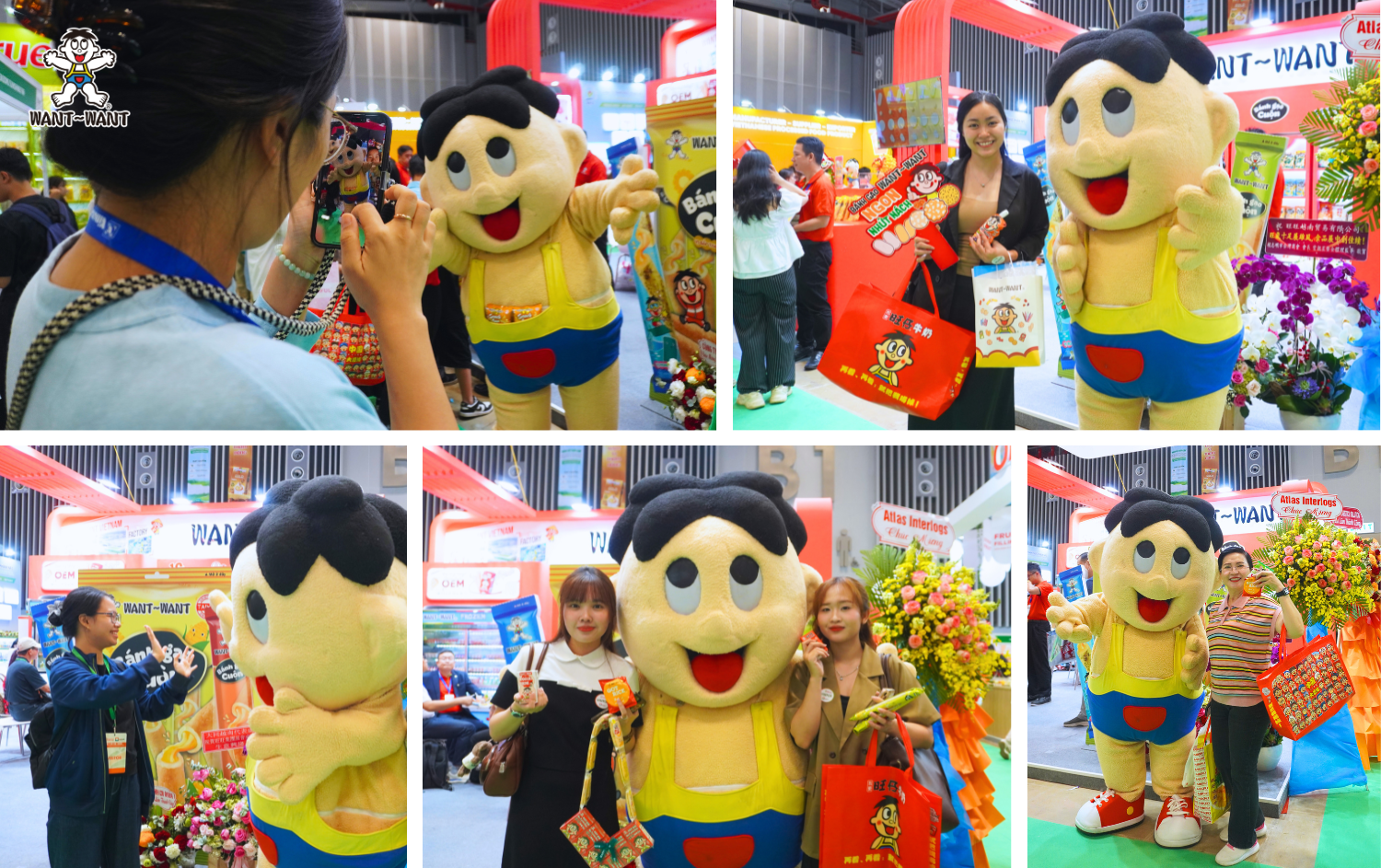 Check-in with Want Want’s super-adorable ‘Hot Kid’ mascot.
