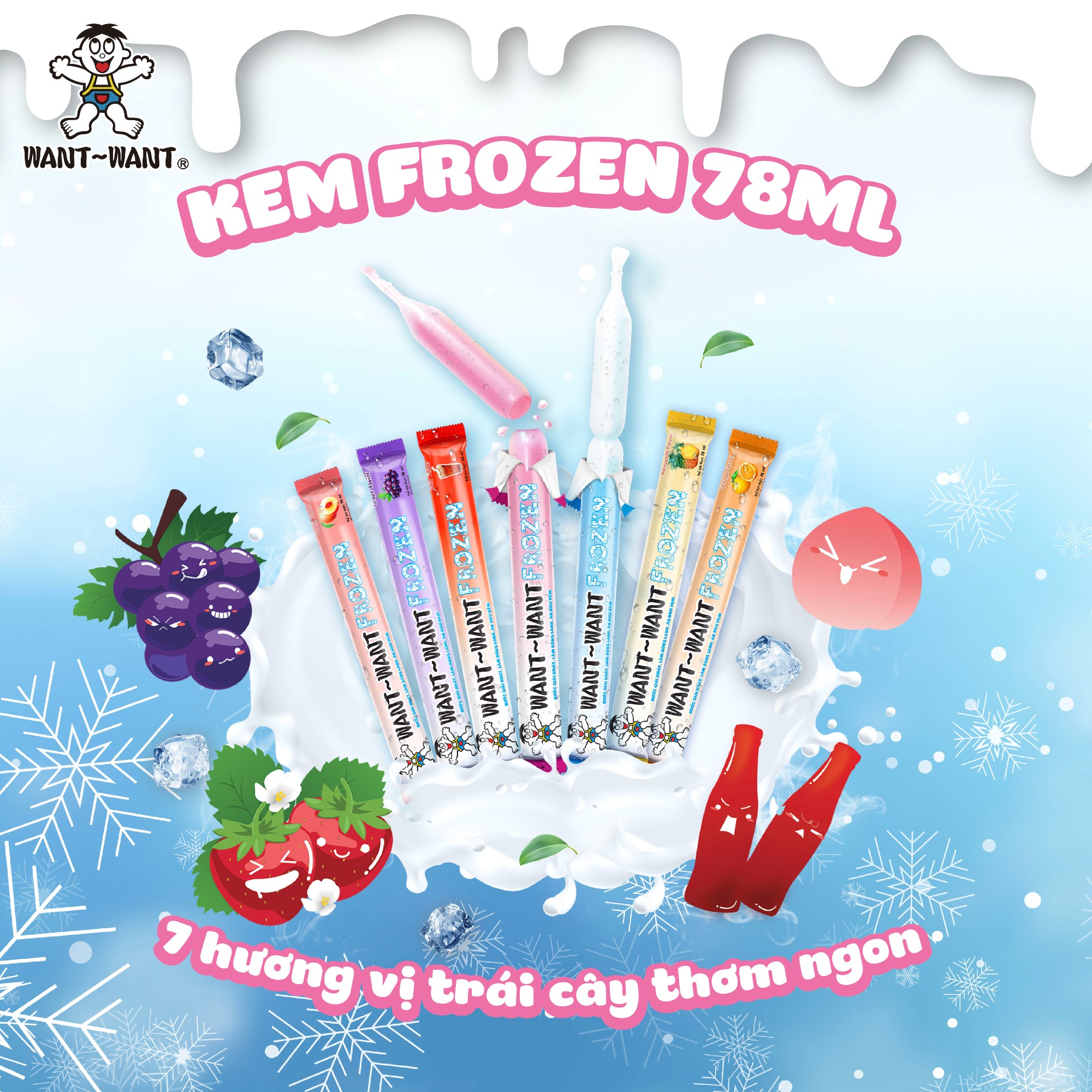 Kem Want Want Frozen - Size 78ml – Lựa Chọn Cho Giới Trẻ