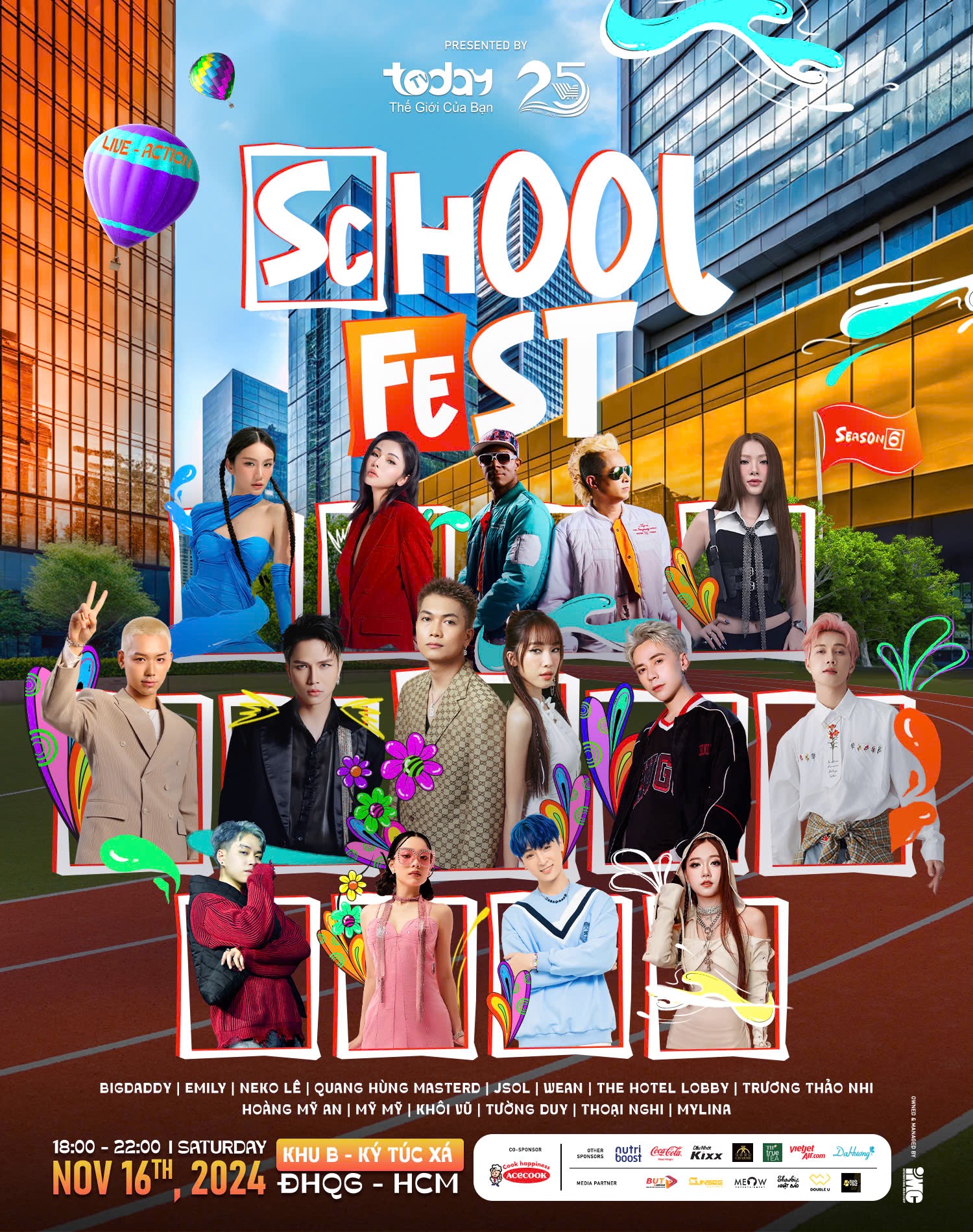 Lễ hội âm nhạc School Fest 2024 tại làng đại học 