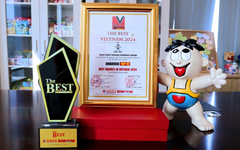 Want Want nhận được nhiều giải thưởng danh giá