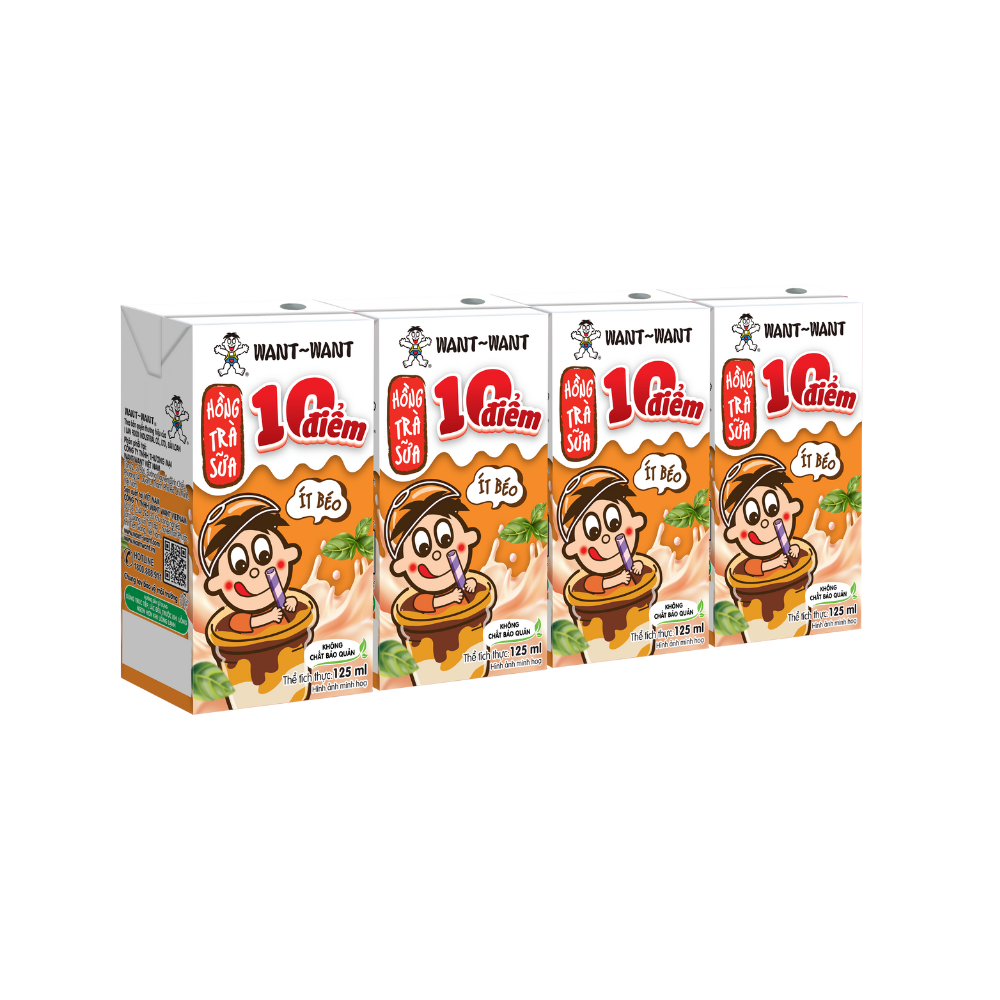 Hồng trà sữa Want Want 10 điểm ít béo