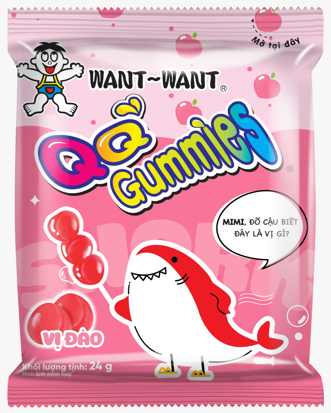 WANT WANT QQ Gummies Pineapple Flavor 20g