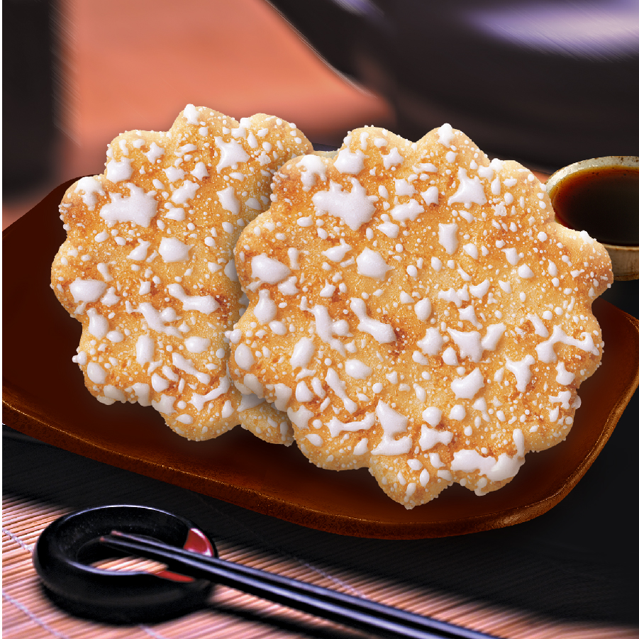 WANT WANT Rice Cracker Senbei 52g, 10 packs/chain (Japanese soy sauce Flavor)