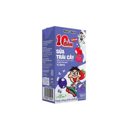SỮA TRÁI CÂY 10 ĐIỂM VỊ BERRY 125ML