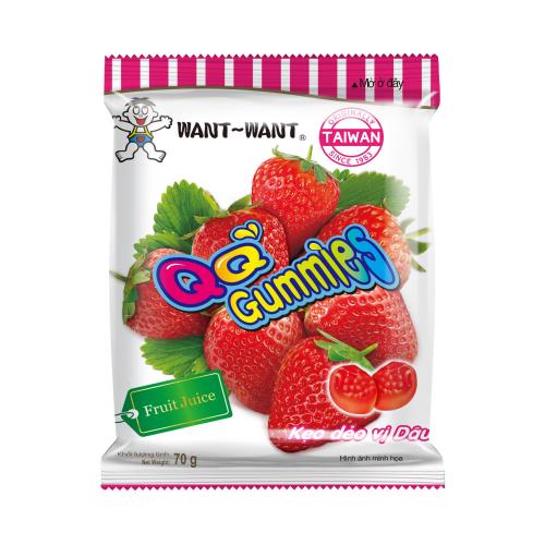 旺旺QQ糖草莓味 20克, 70克