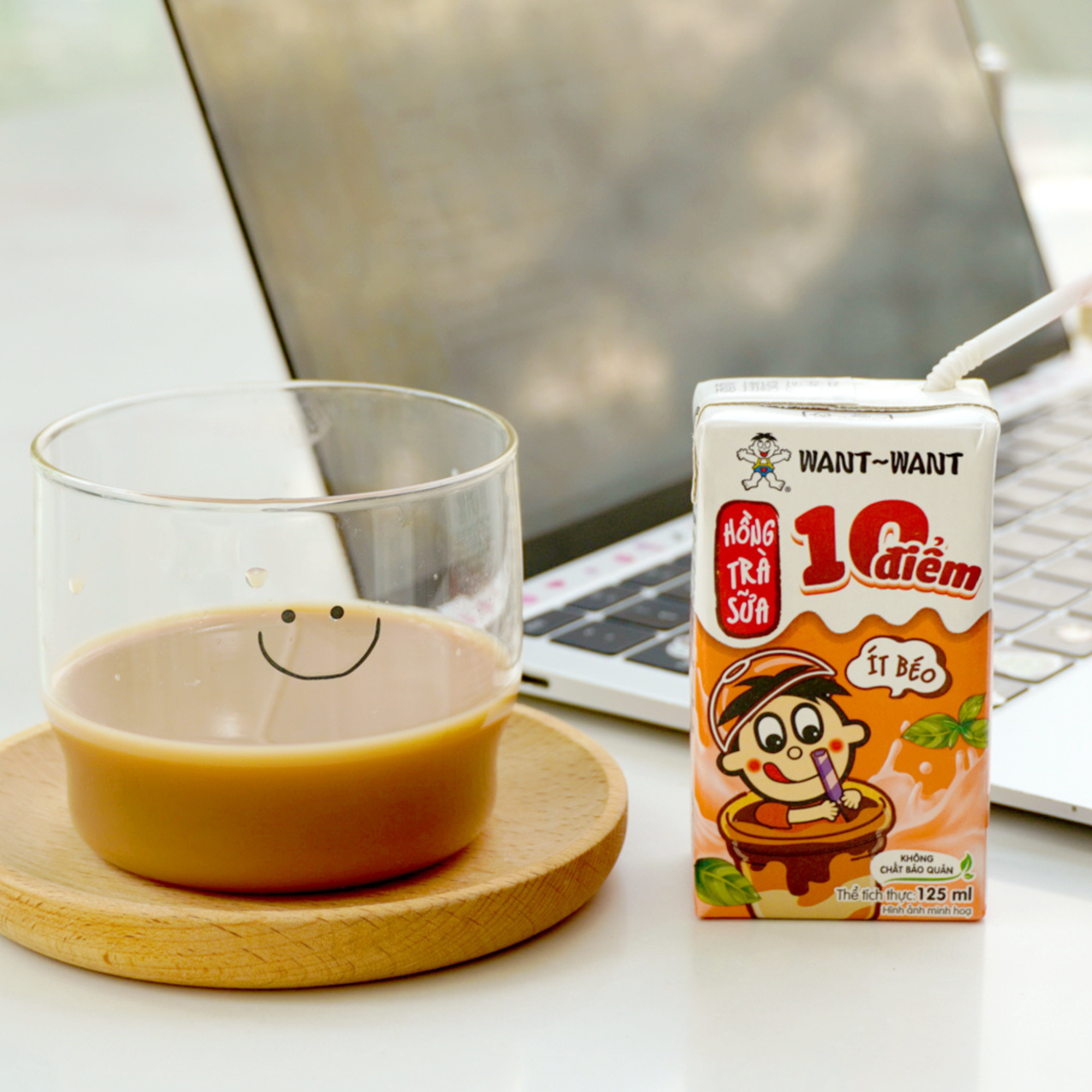 Hồng trà sữa Want Want 10 điểm ít béo