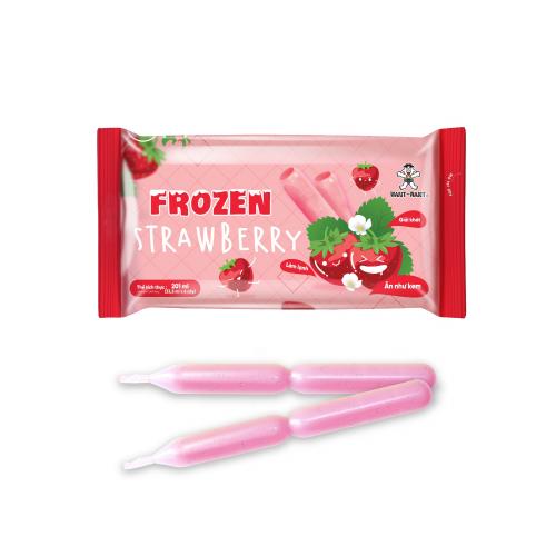 KEM / NƯỚC GIẢI KHÁT WANT WANT FROZEN MINI HƯƠNG DÂU 201ML