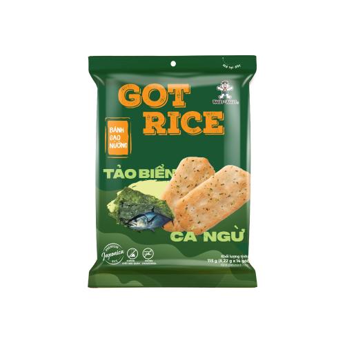 BÁNH GẠO WANT WANT SENBEI GOT RICE 115G VỊ TẢO BIỂN CÁ NGỪ