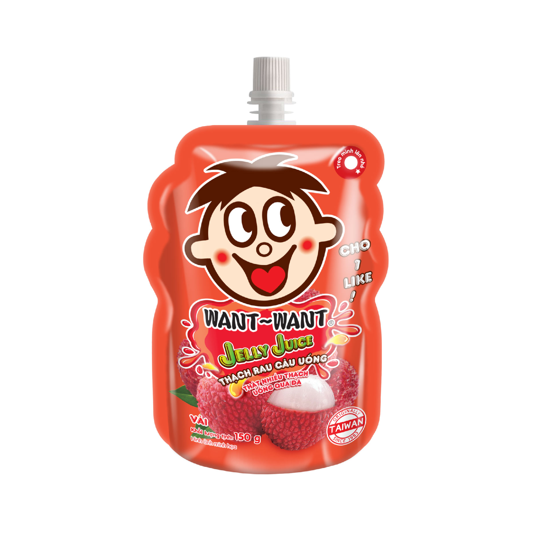 WANT WANT Jelly Juice Lechee Flavor 150g