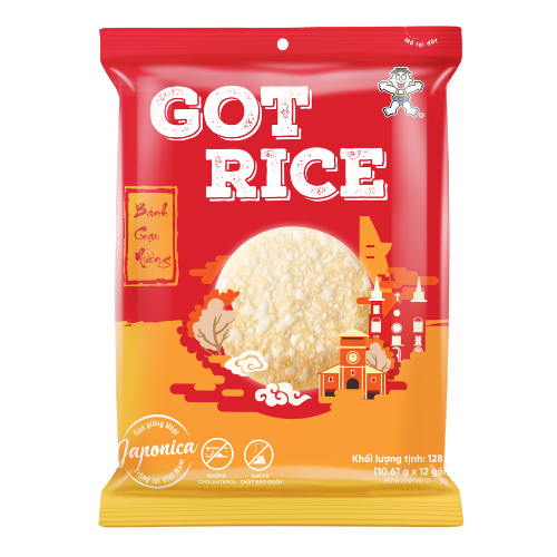 BÁNH GẠO NƯỚNG GOT RICE HƯƠNG GẠO NHẬT 128G