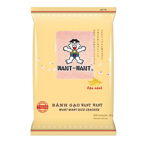 WANT WANT Rice Cracker Senbei 88g (Soya Flavor)