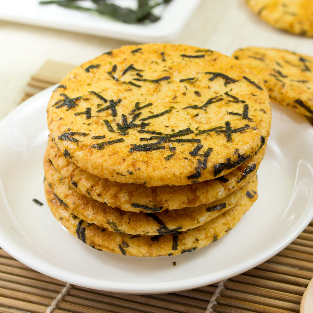 WANT WANT Rice Cracker Senbei 52g, 10 packs/chain (Japanese soy sauce Flavor)