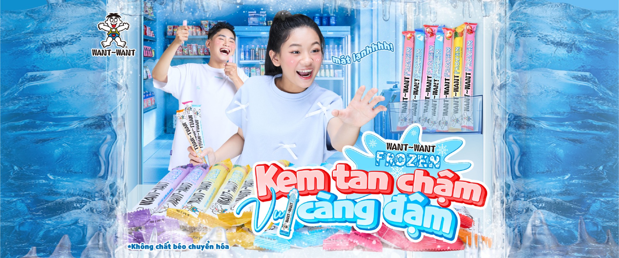 Kem ống tuổi thơ Want Want Frozen Teen