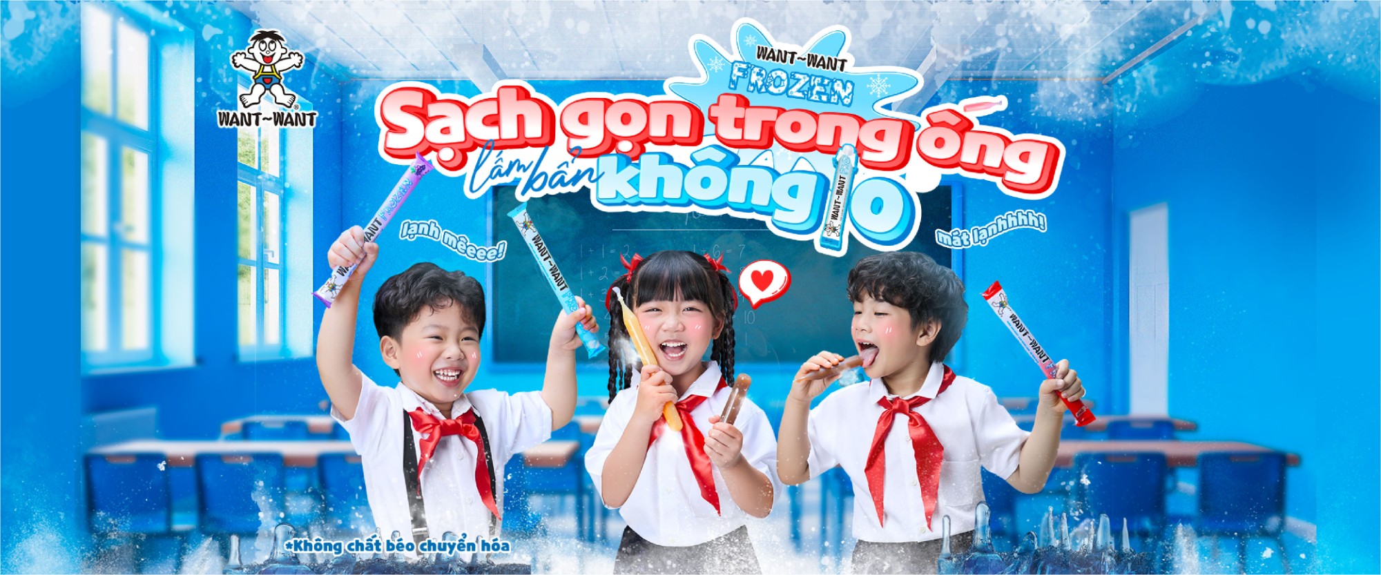 Kem ống tuổi thơ Want Want Frozen bạn nhỏ